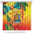 Grenada Shower Curtain Gwenad Flag With Heliconia Lobster Claws