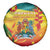 Grenada Spare Tire Cover Gwenad Flag With Heliconia Lobster Claws