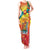 Grenada Tank Maxi Dress Gwenad Flag With Heliconia Lobster Claws