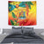 Grenada Tapestry Gwenad Flag With Heliconia Lobster Claws