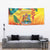 Grenada Tapestry Gwenad Flag With Heliconia Lobster Claws