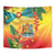 Grenada Tapestry Gwenad Flag With Heliconia Lobster Claws