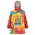 Grenada Wearable Blanket Hoodie Gwenad Flag With Heliconia Lobster Claws