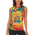 Grenada Women Sleeveless Polo Shirt Gwenad Flag With Heliconia Lobster Claws