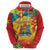 Grenada Zip Hoodie Gwenad Flag With Heliconia Lobster Claws