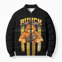 Punch The Monkey Bomber Puffer Jacket Team Punch Monkey