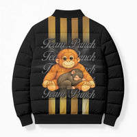Punch The Monkey Bomber Puffer Jacket Team Punch Monkey