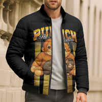 Punch The Monkey Bomber Puffer Jacket Team Punch Monkey