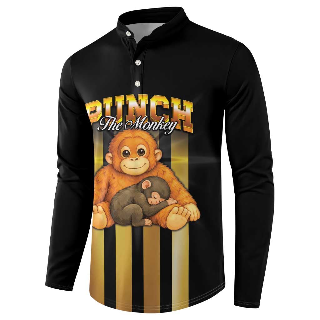 Punch The Monkey Button Sweatshirt Team Punch Monkey