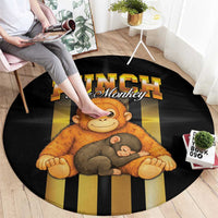 Punch The Monkey Round Carpet Team Punch Monkey