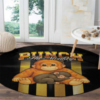 Punch The Monkey Round Carpet Team Punch Monkey