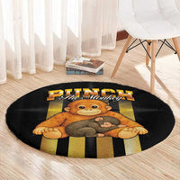Punch The Monkey Round Carpet Team Punch Monkey