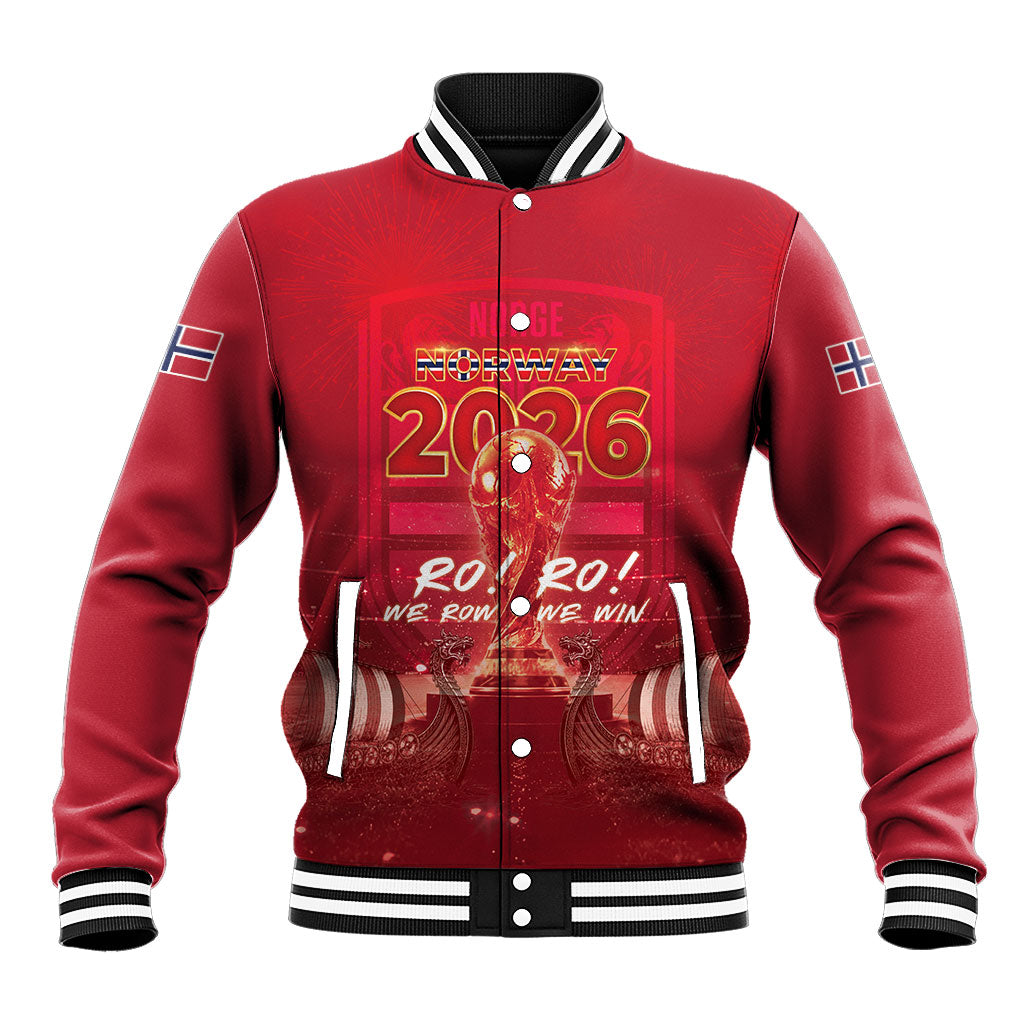 Custom Norge Football 2026 Baseball Jacket Glorious Victory