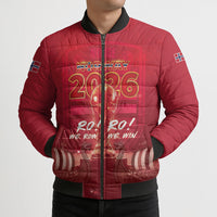 Custom Norge Football 2026 Bomber Puffer Jacket Glorious Victory