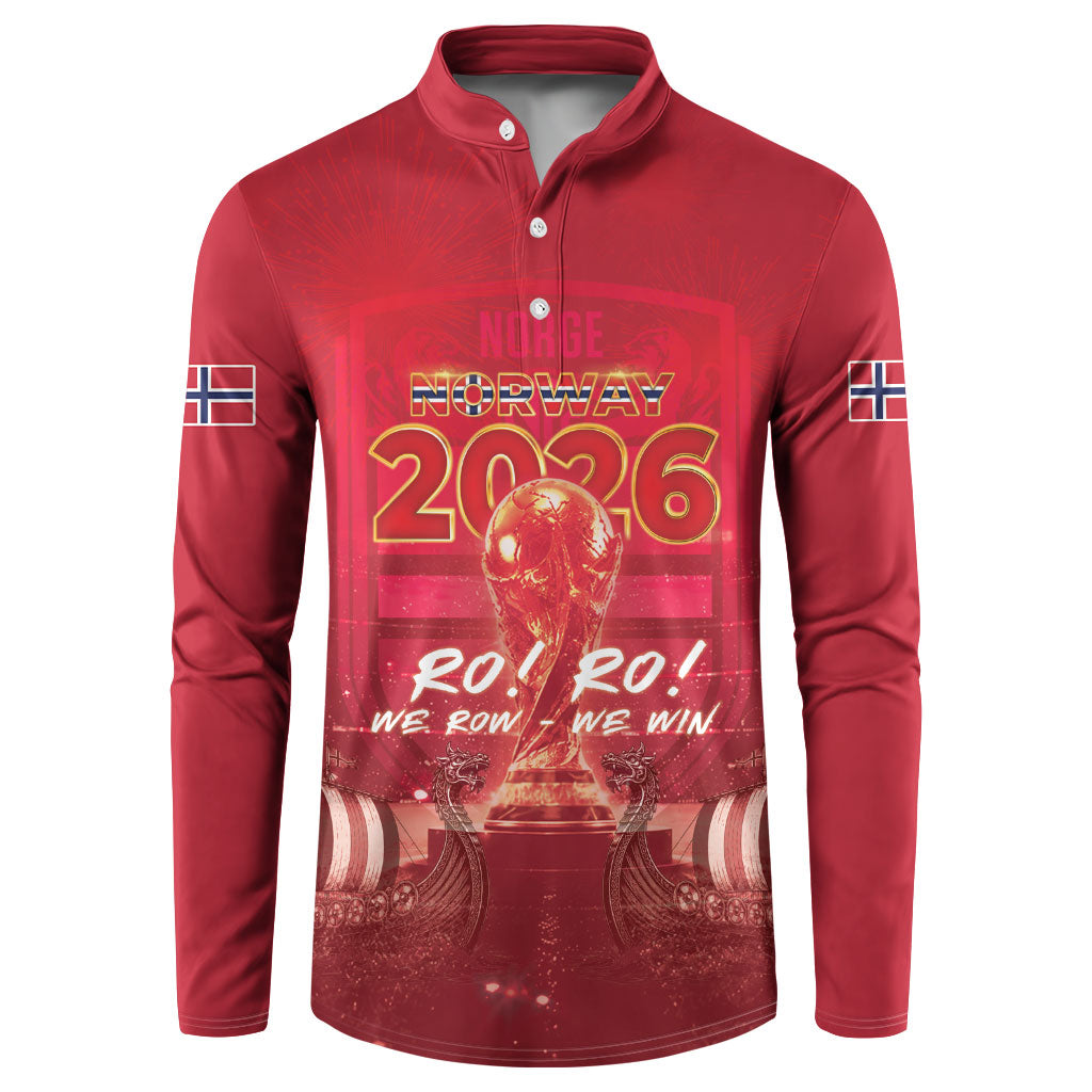 Custom Norge Football 2026 Button Sweatshirt Glorious Victory