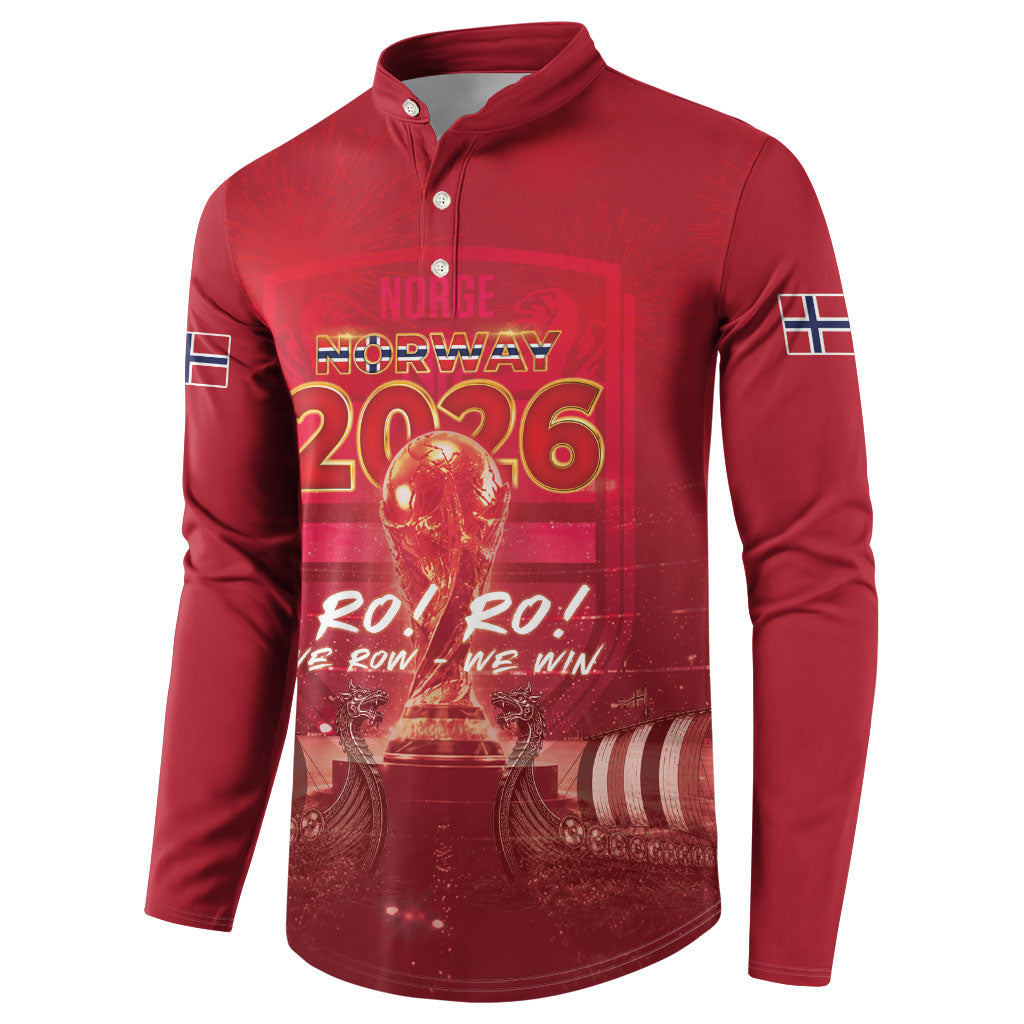 Custom Norge Football 2026 Button Sweatshirt Glorious Victory