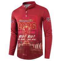 Custom Norge Football 2026 Button Sweatshirt Glorious Victory