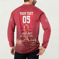 Custom Norge Football 2026 Button Sweatshirt Glorious Victory