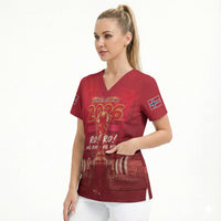 Custom Norge Football 2026 Scrub Top Glorious Victory