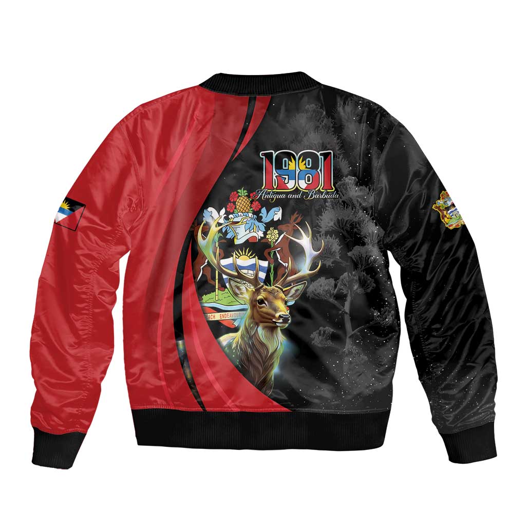 Antigua And Barbuda 1981 Bomber Jacket Happy Independence Day - Wonder Print Shop