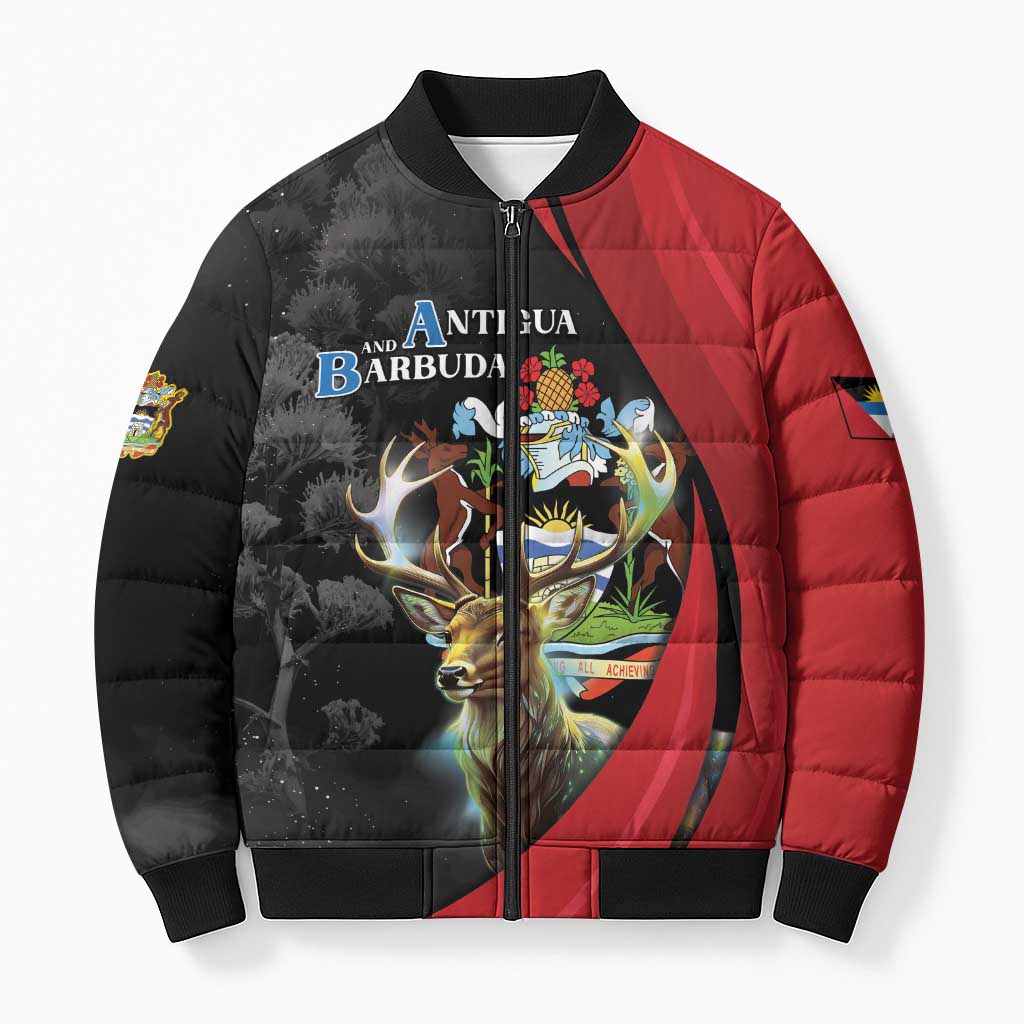 Antigua And Barbuda 1981 Bomber Puffer Jacket Happy Independence Day - Wonder Print Shop