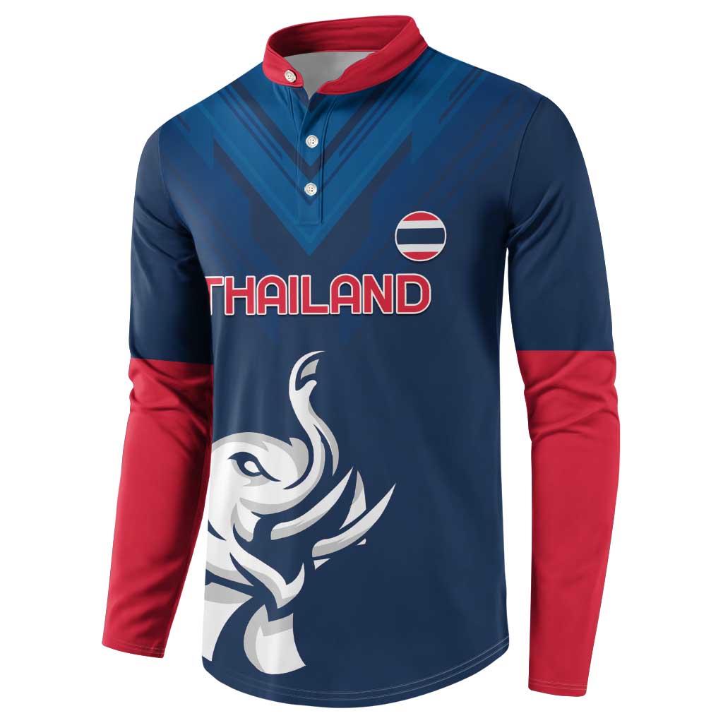 Custom Thailand Football Button Sweatshirt Go Champions - Wonder Print Shop