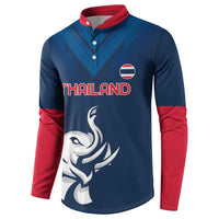 Custom Thailand Football Button Sweatshirt Go Champions - Wonder Print Shop