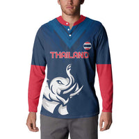 Custom Thailand Football Button Sweatshirt Go Champions - Wonder Print Shop