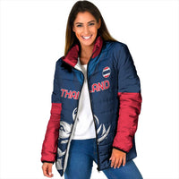 Custom Thailand Football Padded Jacket Go Champions - Wonder Print Shop