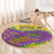 Mardi Gras Is In Our Soul Round Carpet Glitter Style LT05 - Wonder Print Shop