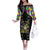 Funny Mardi Gras Off The Shoulder Long Sleeve Dress Let The Shenanigans Begin