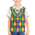 Mardi Gras Kid Hawaiian Shirt Cosplay Costume Glitter Style