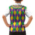 Mardi Gras Kid Hawaiian Shirt Cosplay Costume Glitter Style