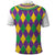 Mardi Gras Polo Shirt Cosplay Costume Glitter Style