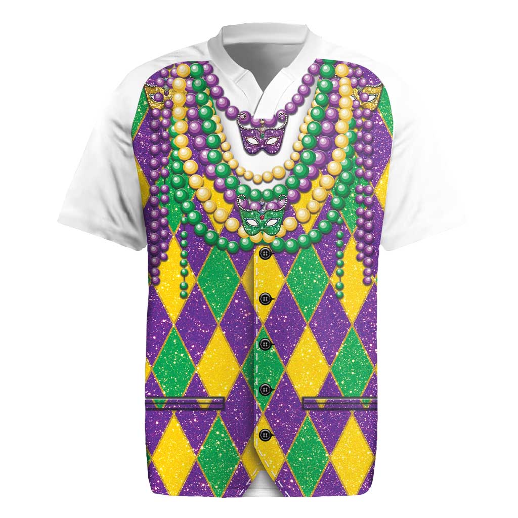 Mardi Gras Rugby Jersey Cosplay Costume Glitter Style LT05 - Wonder Print Shop