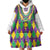 Mardi Gras Wearable Blanket Hoodie Cosplay Costume Glitter Style