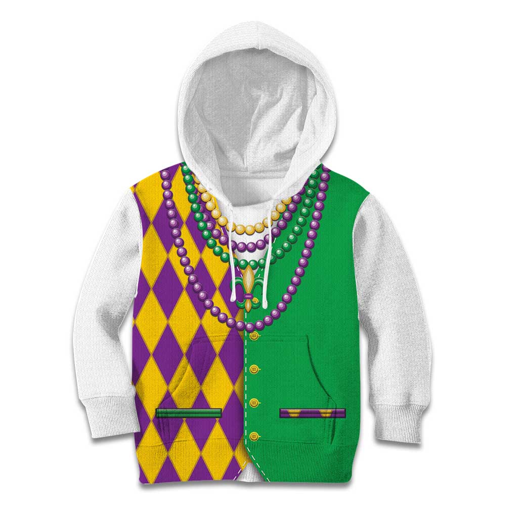 Mardi Gras Kid Hoodie Cosplay Costume