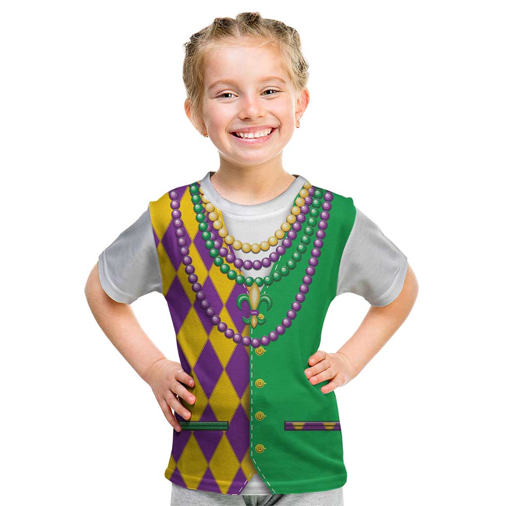 Mardi Gras Kid T Shirt Cosplay Costume