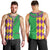 Mardi Gras Men Tank Top Cosplay Costume