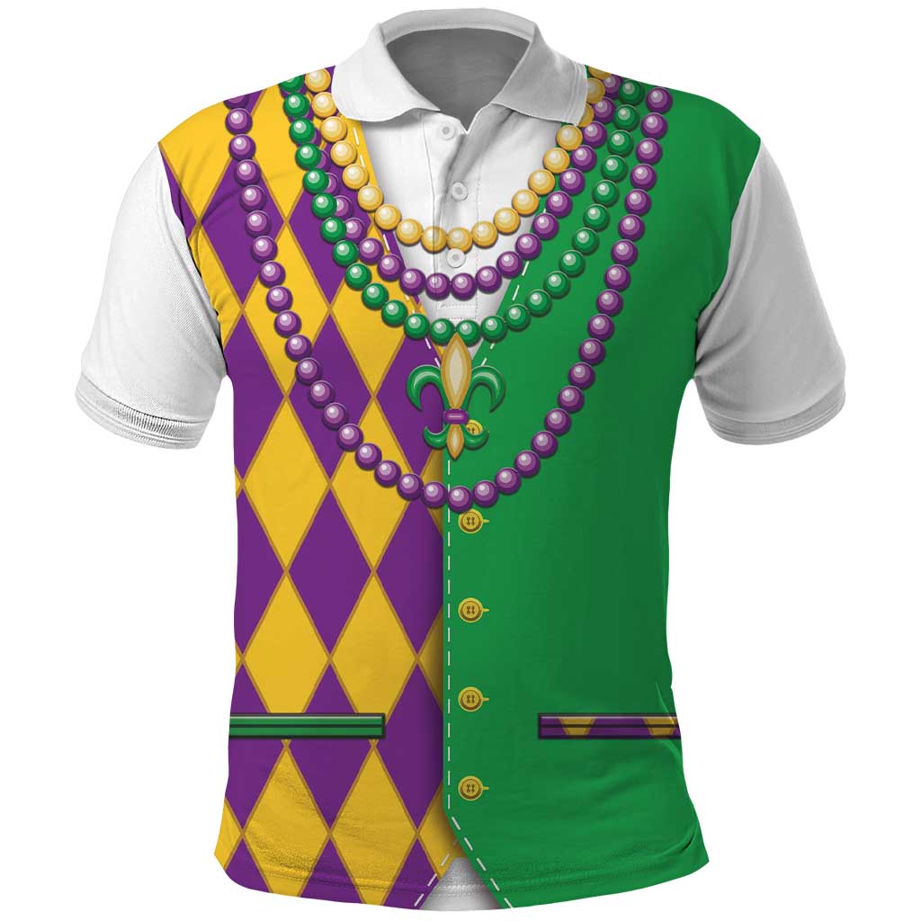 Mardi Gras Polo Shirt Cosplay Costume