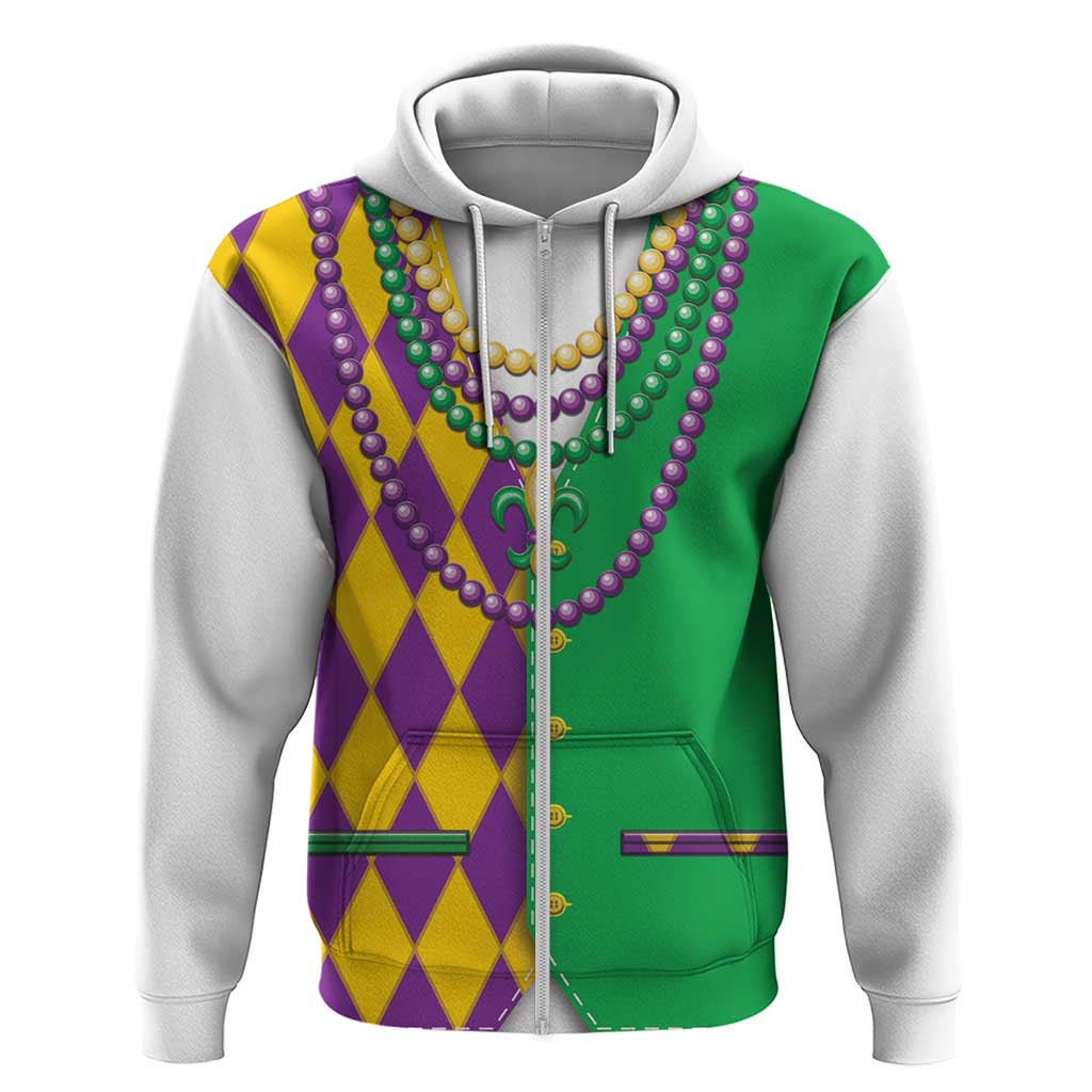 Mardi Gras Zip Hoodie Cosplay Costume LT05 - Wonder Print Shop