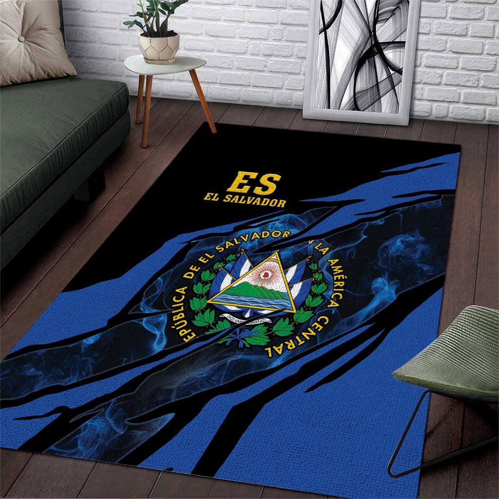 El Salvador Area Rug Coat Of Arm Special Style