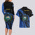 Personalised El Salvador Couples Matching Long Sleeve Bodycon Dress and Hawaiian Shirt Coat Of Arm Special Style