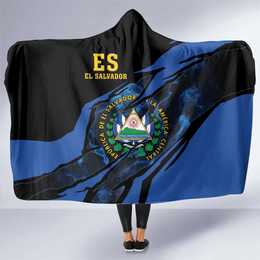 El Salvador Hooded Blanket Coat Of Arm Special Style