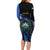 Personalised El Salvador Long Sleeve Bodycon Dress Coat Of Arm Special Style