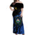 Personalised El Salvador Off Shoulder Maxi Dress Coat Of Arm Special Style