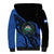 Personalised El Salvador Sherpa Hoodie Coat Of Arm Special Style