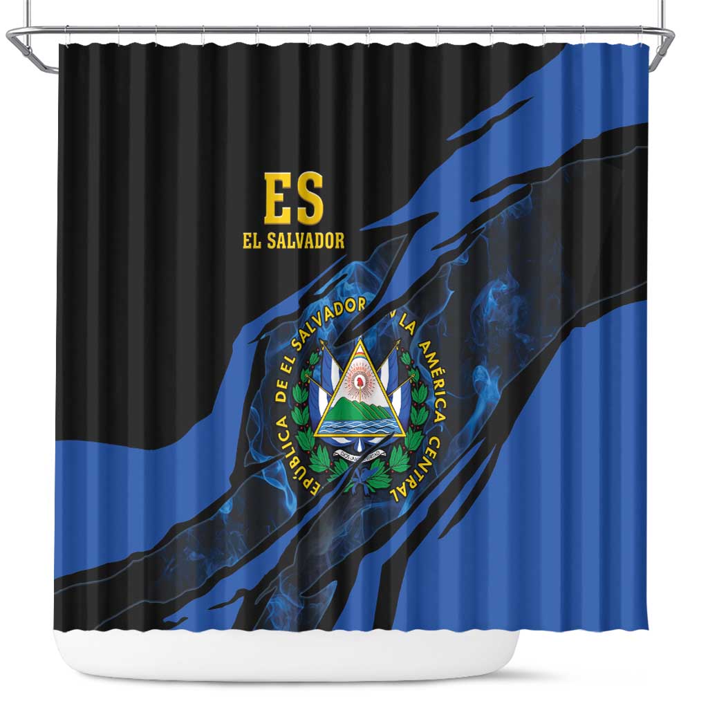 El Salvador Shower Curtain Coat Of Arm Special Style