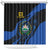 El Salvador Shower Curtain Coat Of Arm Special Style