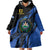 Personalised El Salvador Wearable Blanket Hoodie Coat Of Arm Special Style